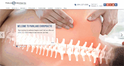 Desktop Screenshot of parklandchiropractic.com